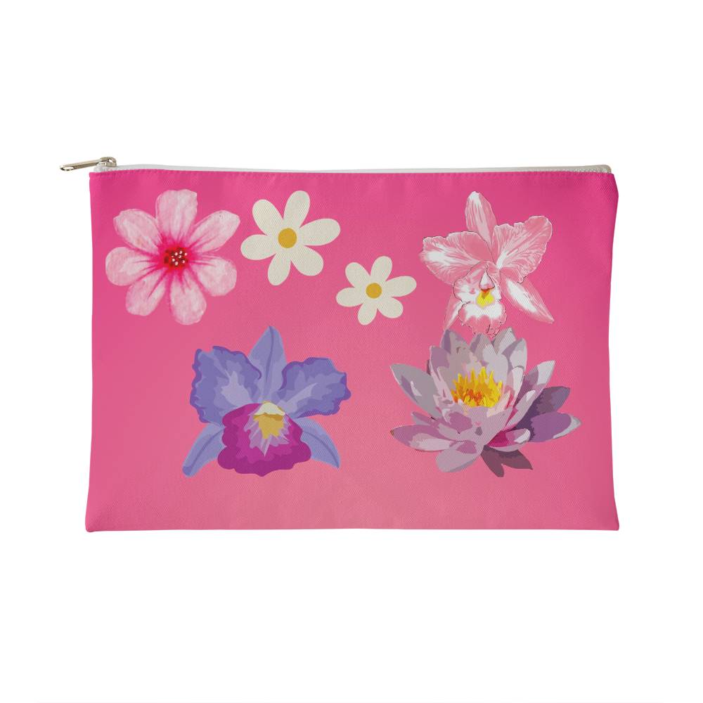 Fabric Zippered Small Makeup Pouch