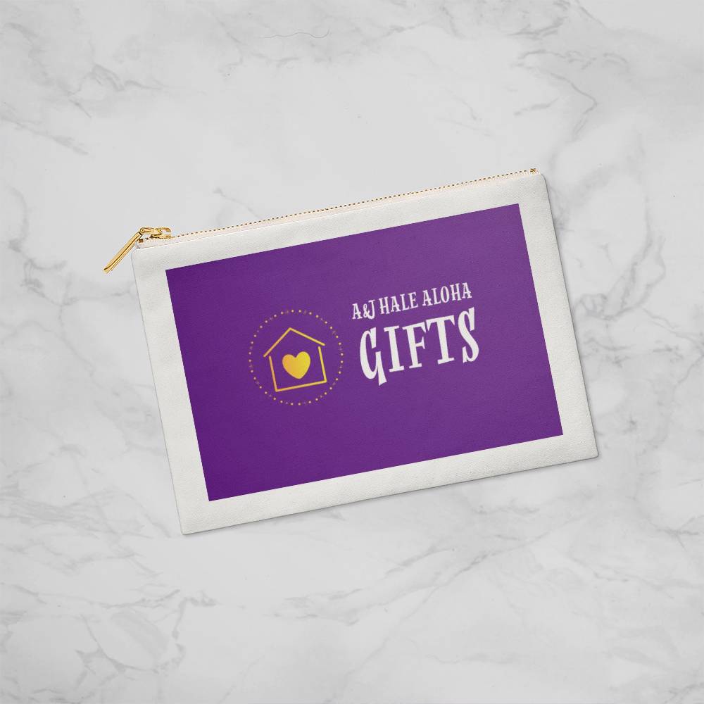 Decorative Small Fabric Zippered Pouch