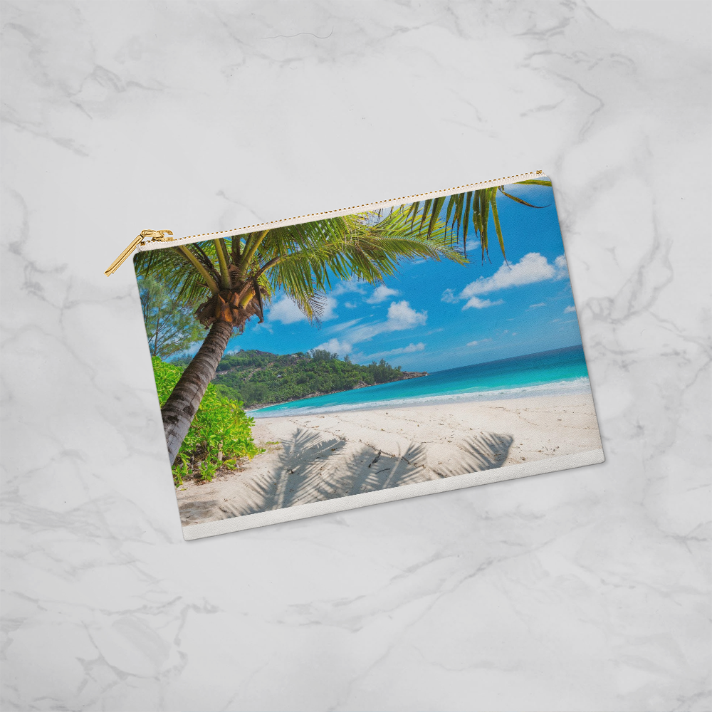 Tropical Beach Small Zippered Pouch #1