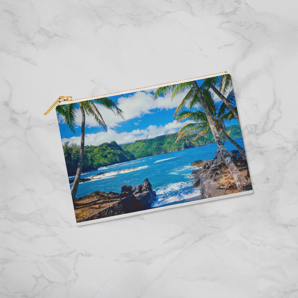 Tropical Beach Small Zippered Pouch #2