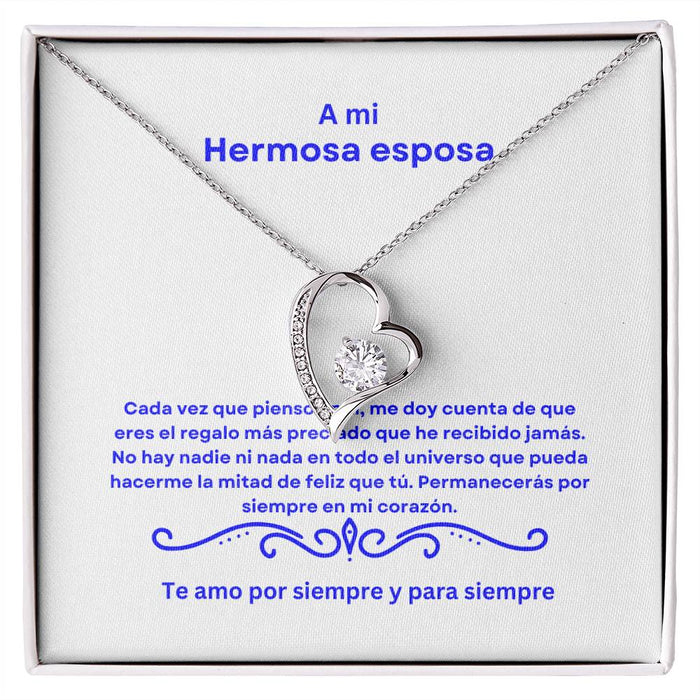 Spanish To My Beautiful Wife Forever Love Necklace
