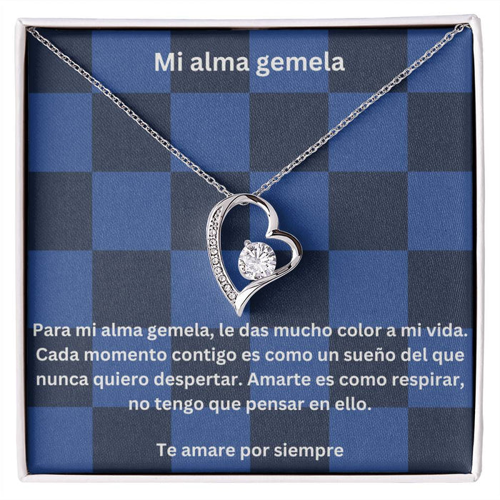 My Soulmate Spanish Forever Love Necklace