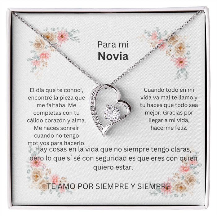 Spanish To My Girlfriend Forever Love Necklace