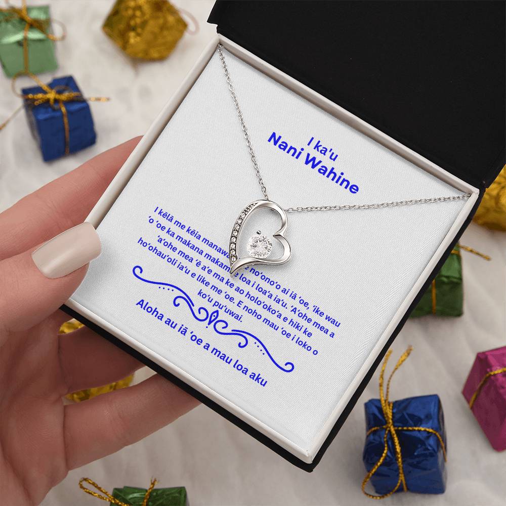 Hawaiian To My Beautiful Wife Forever Love Necklace