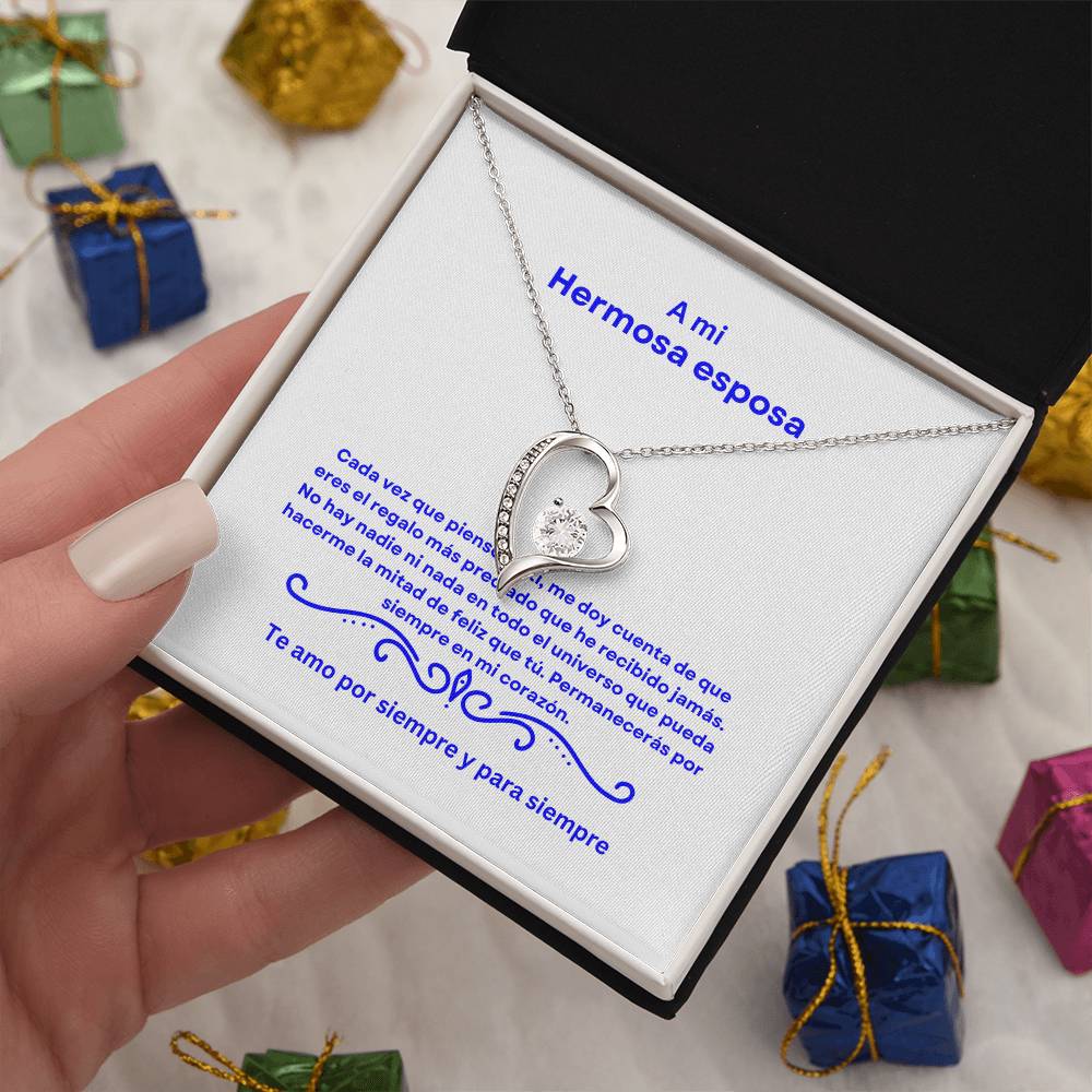 Spanish To My Beautiful Wife Forever Love Necklace