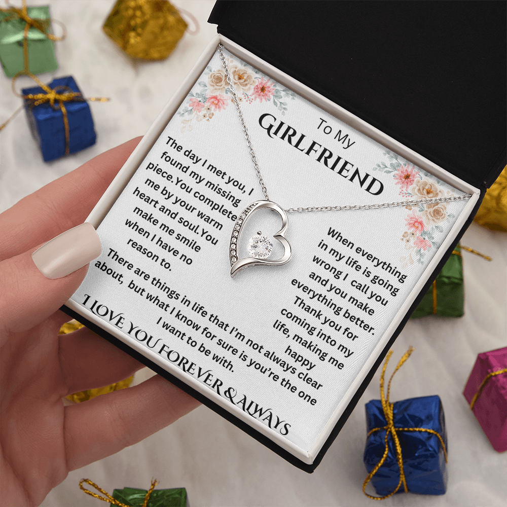 To My Girlfriend Forever Love Necklace