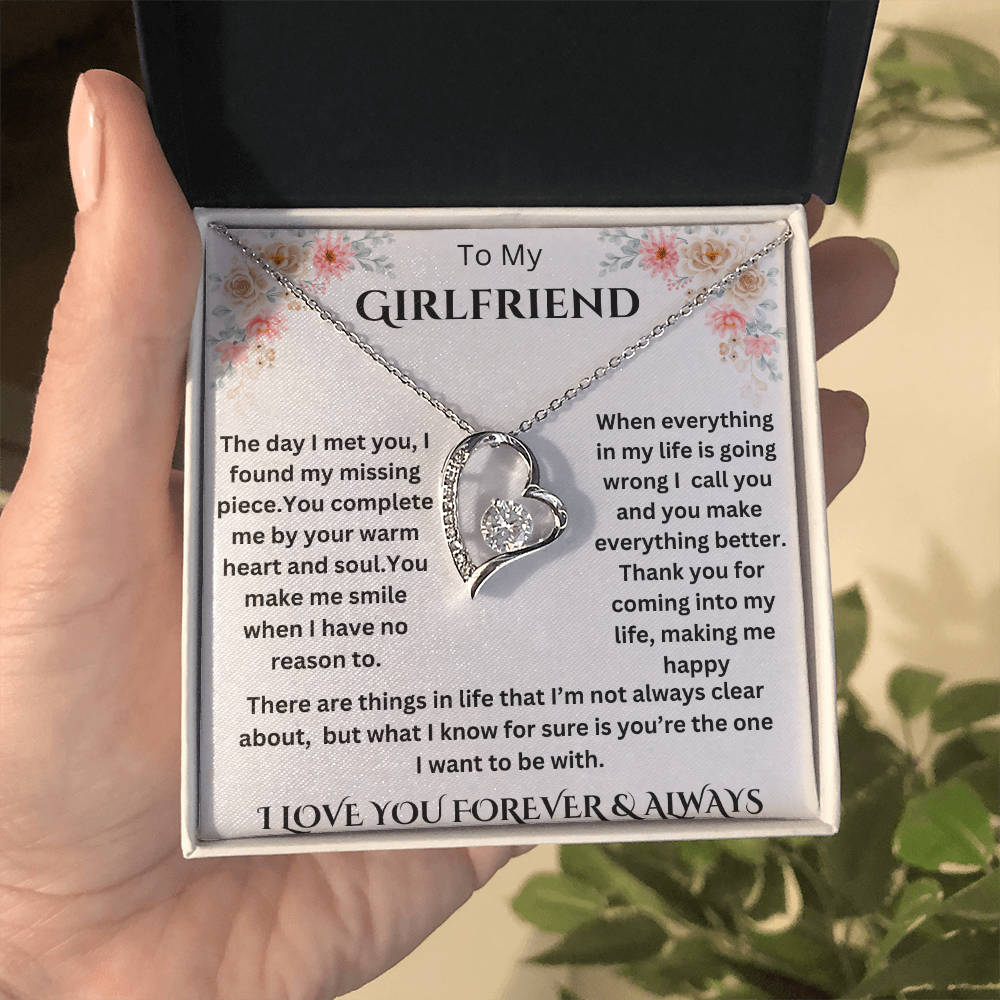 To My Girlfriend Forever Love Necklace