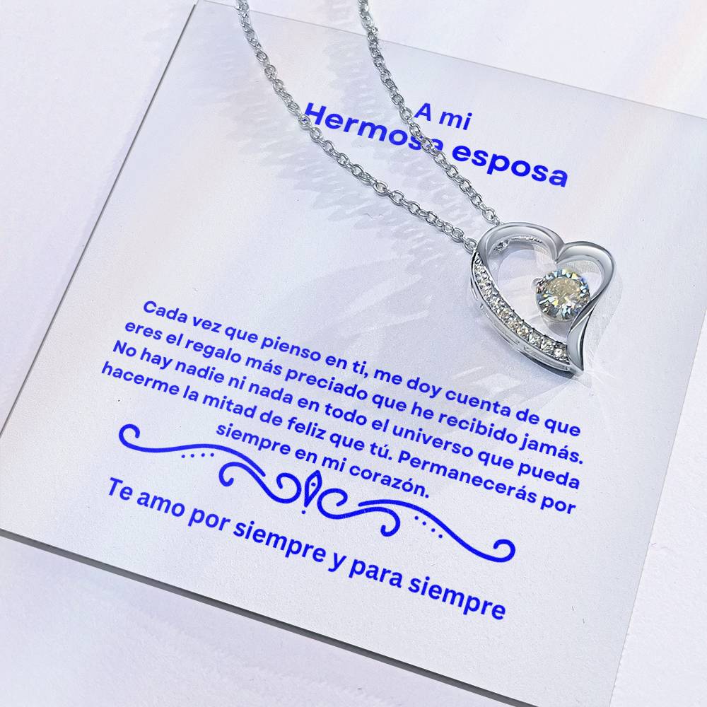 Spanish To My Beautiful Wife Forever Love Necklace