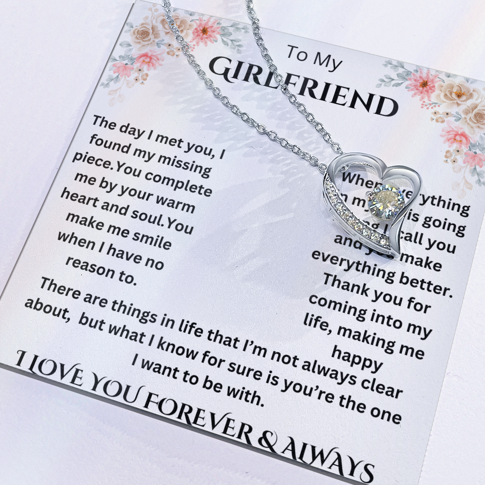 To My Girlfriend Forever Love Necklace