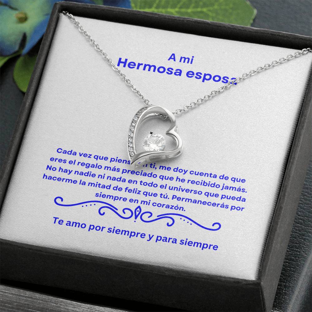 Spanish To My Beautiful Wife Forever Love Necklace