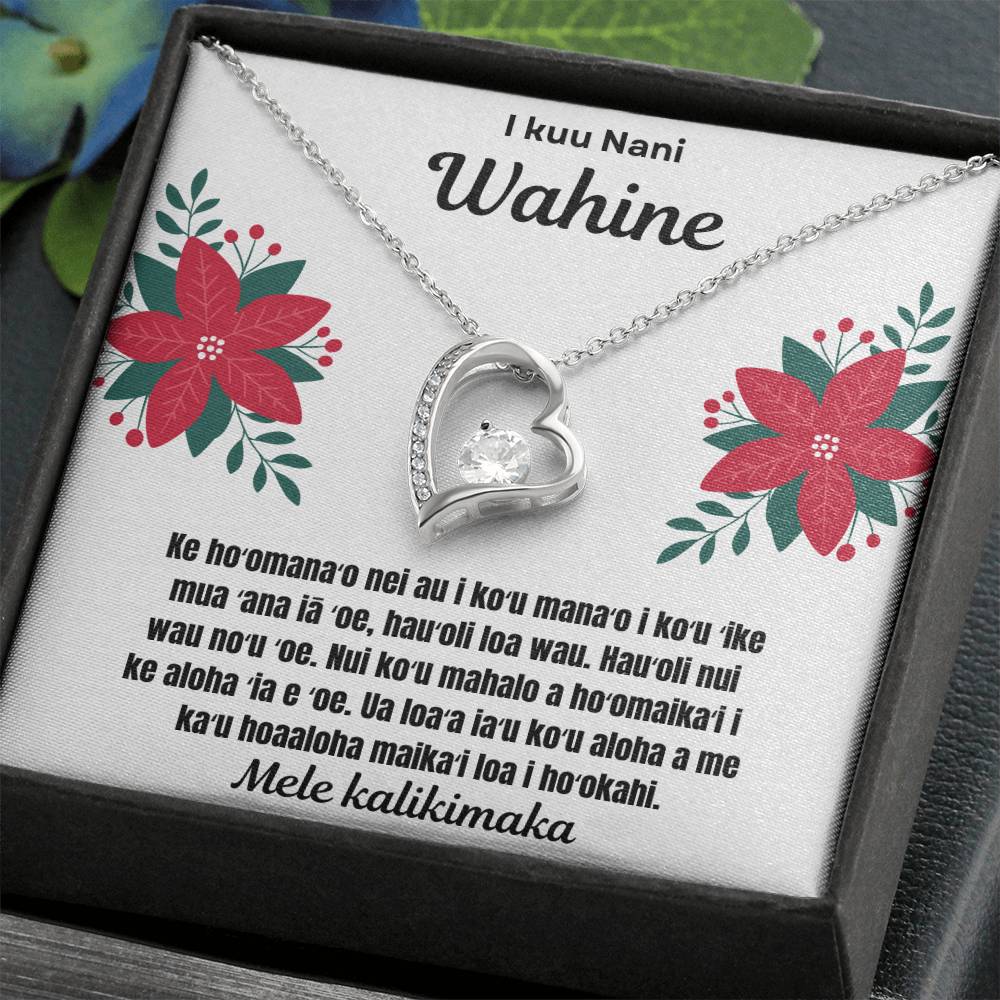 To My Beautiful Wife Merry Christmas Hawaiian Forever Love Necklace