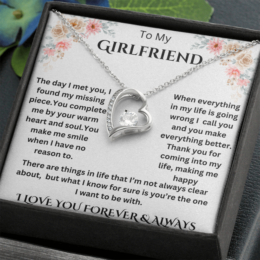 To My Girlfriend Forever Love Necklace