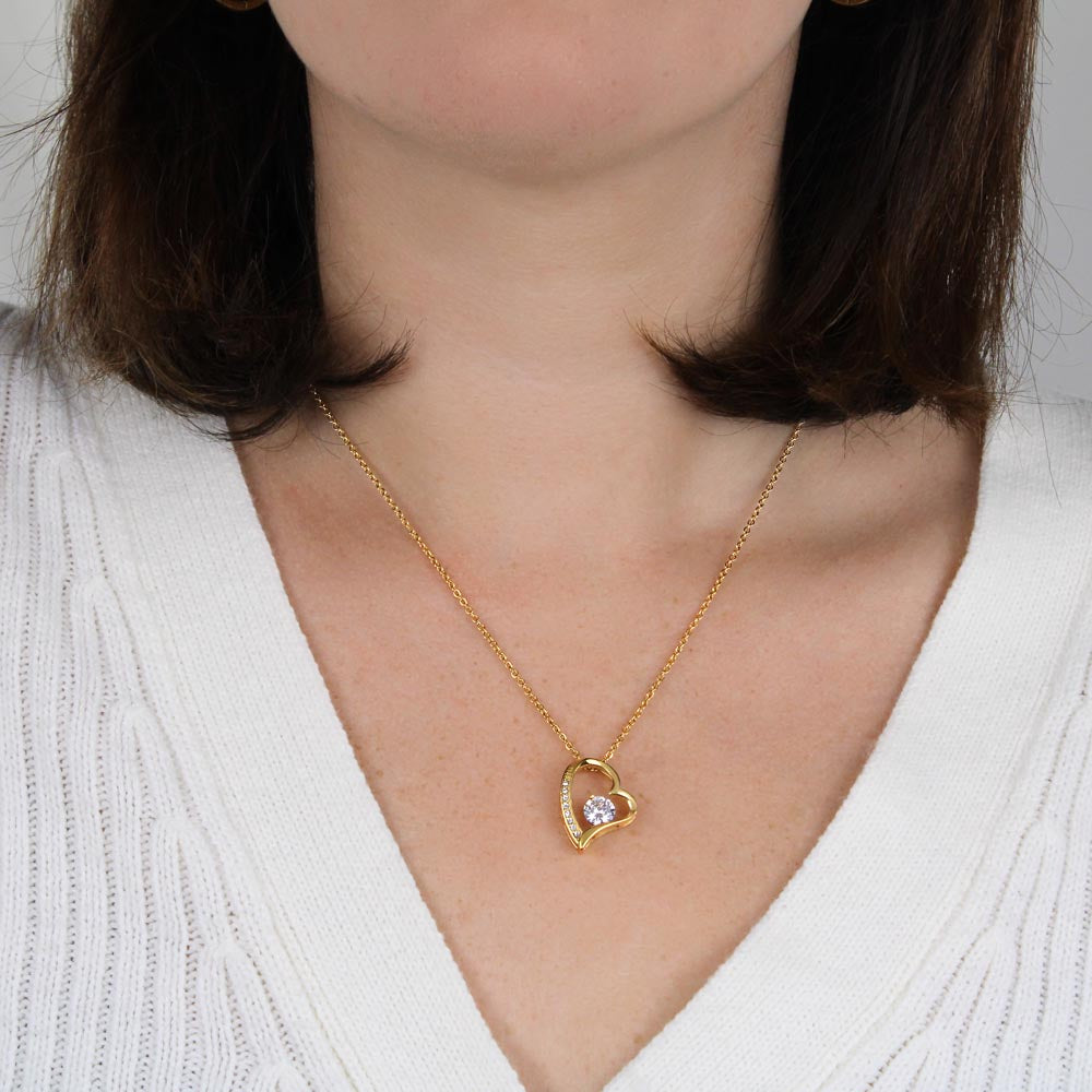 To my Mother in Spanish Love knot necklace