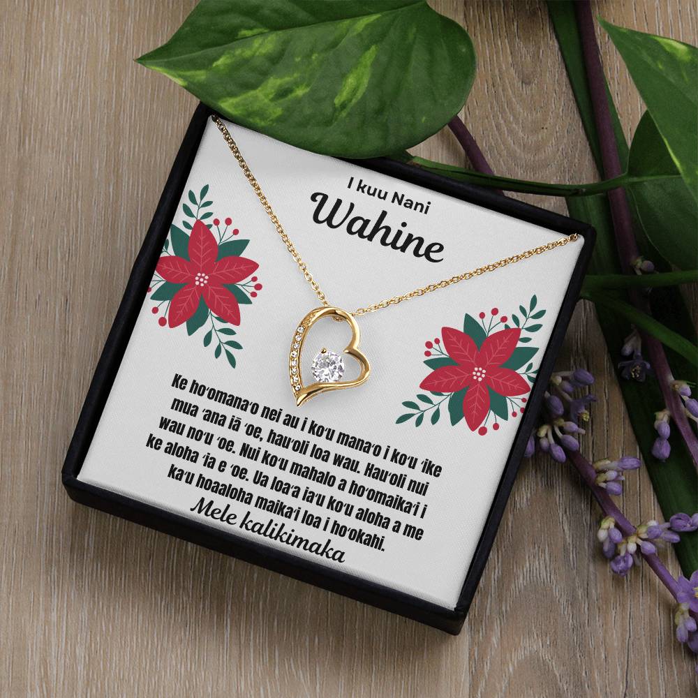 To My Beautiful Wife Merry Christmas Hawaiian Forever Love Necklace