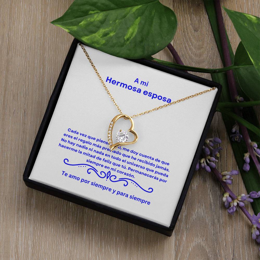 Spanish To My Beautiful Wife Forever Love Necklace
