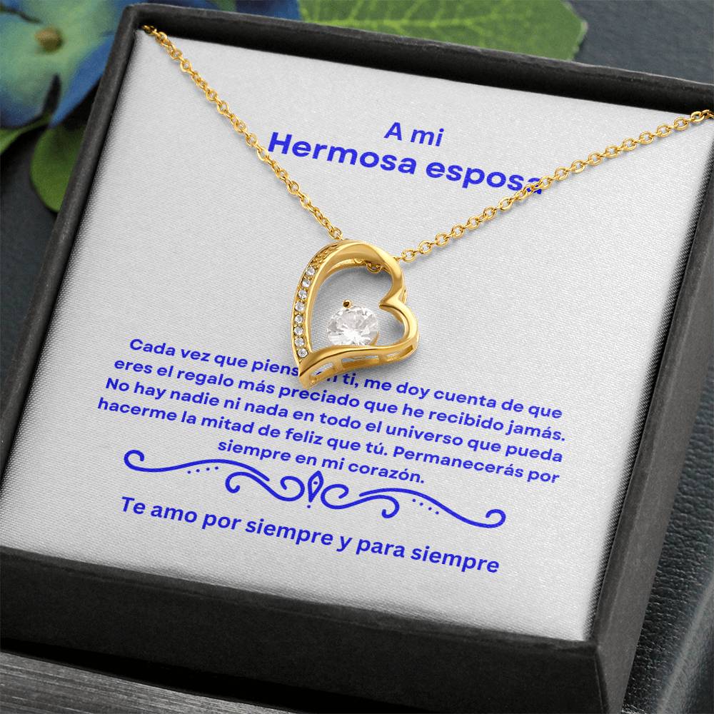 Spanish To My Beautiful Wife Forever Love Necklace
