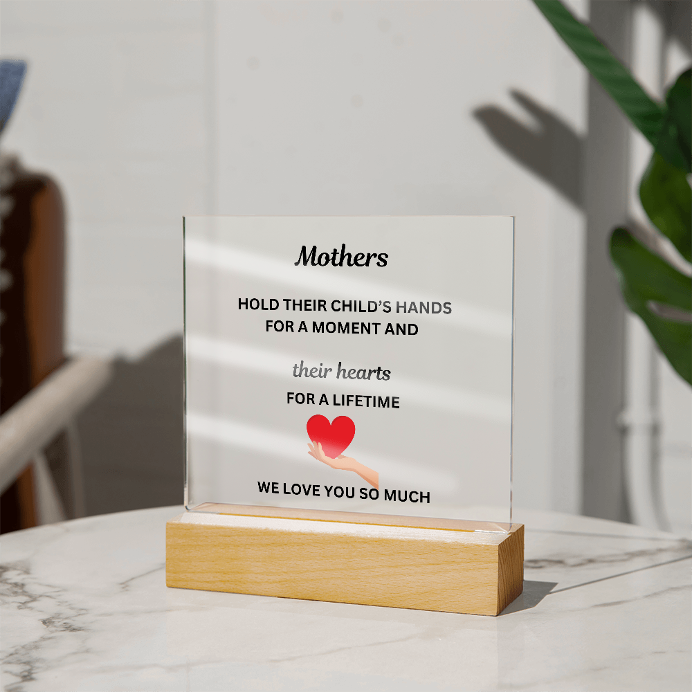 A Mothers Love II Printed Acrylic Square Plaque