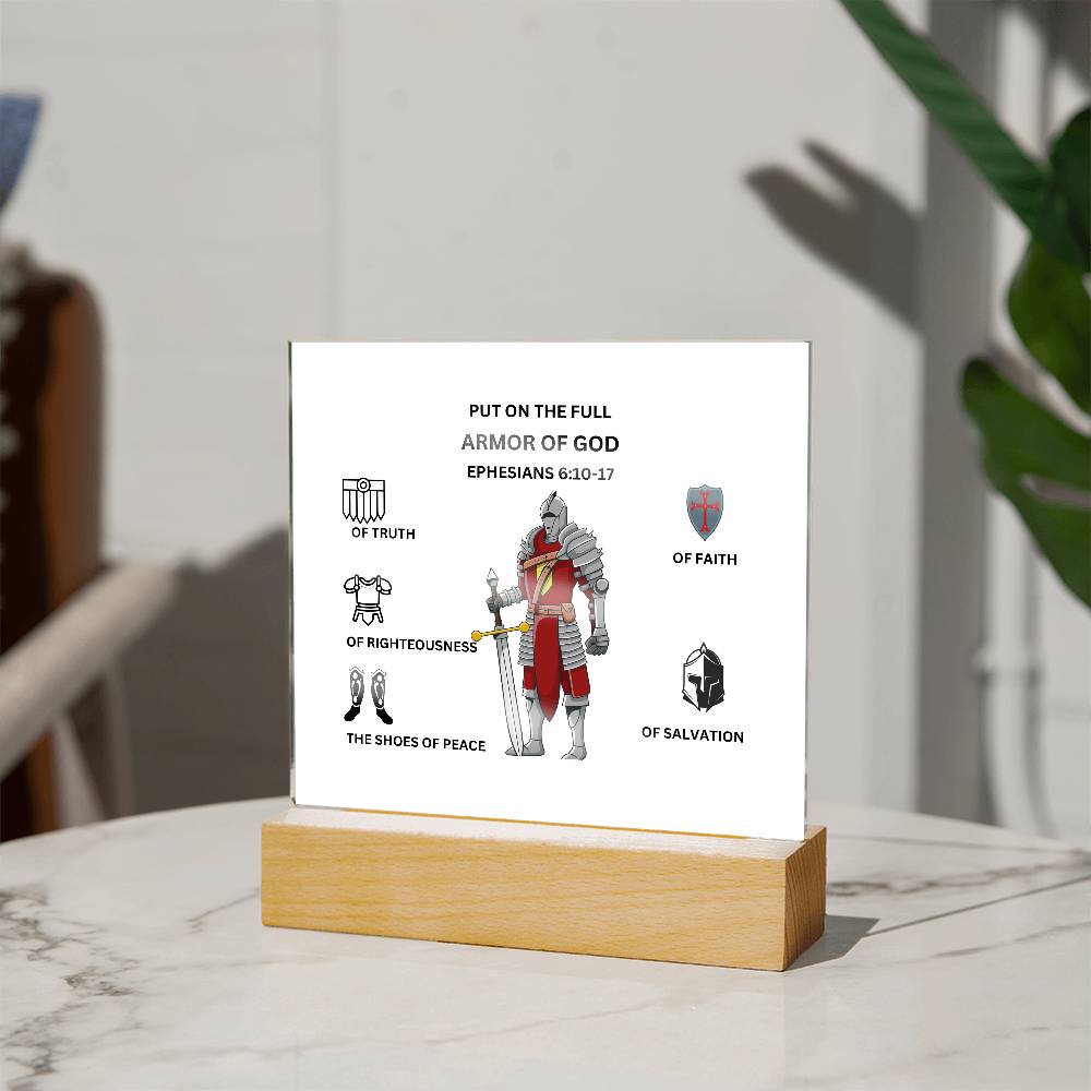 Armor of God Printed Acrylic Plaque