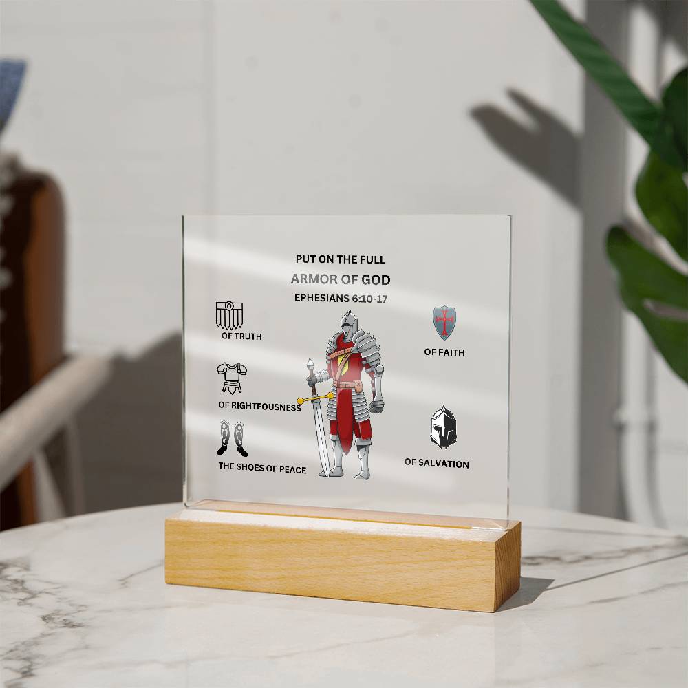 Armor of God Printed Acrylic Plaque