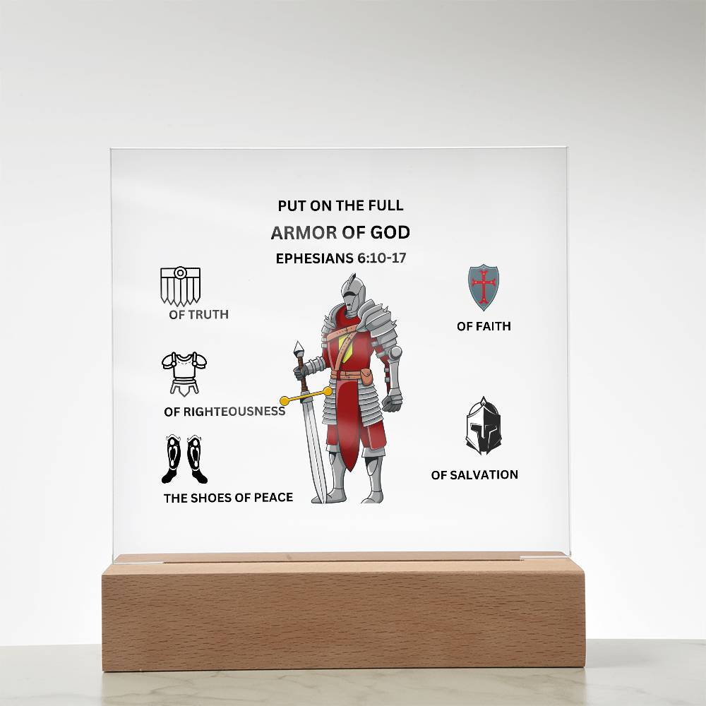 Armor of God Printed Acrylic Plaque