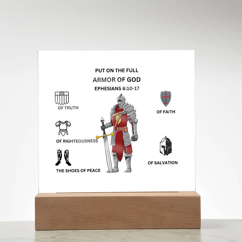 Armor of God Printed Acrylic Plaque