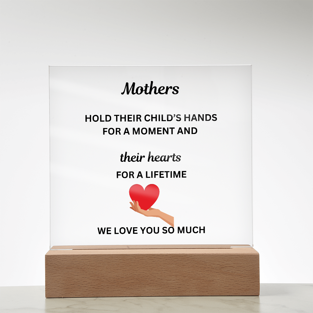 A Mothers Love II Printed Acrylic Square Plaque