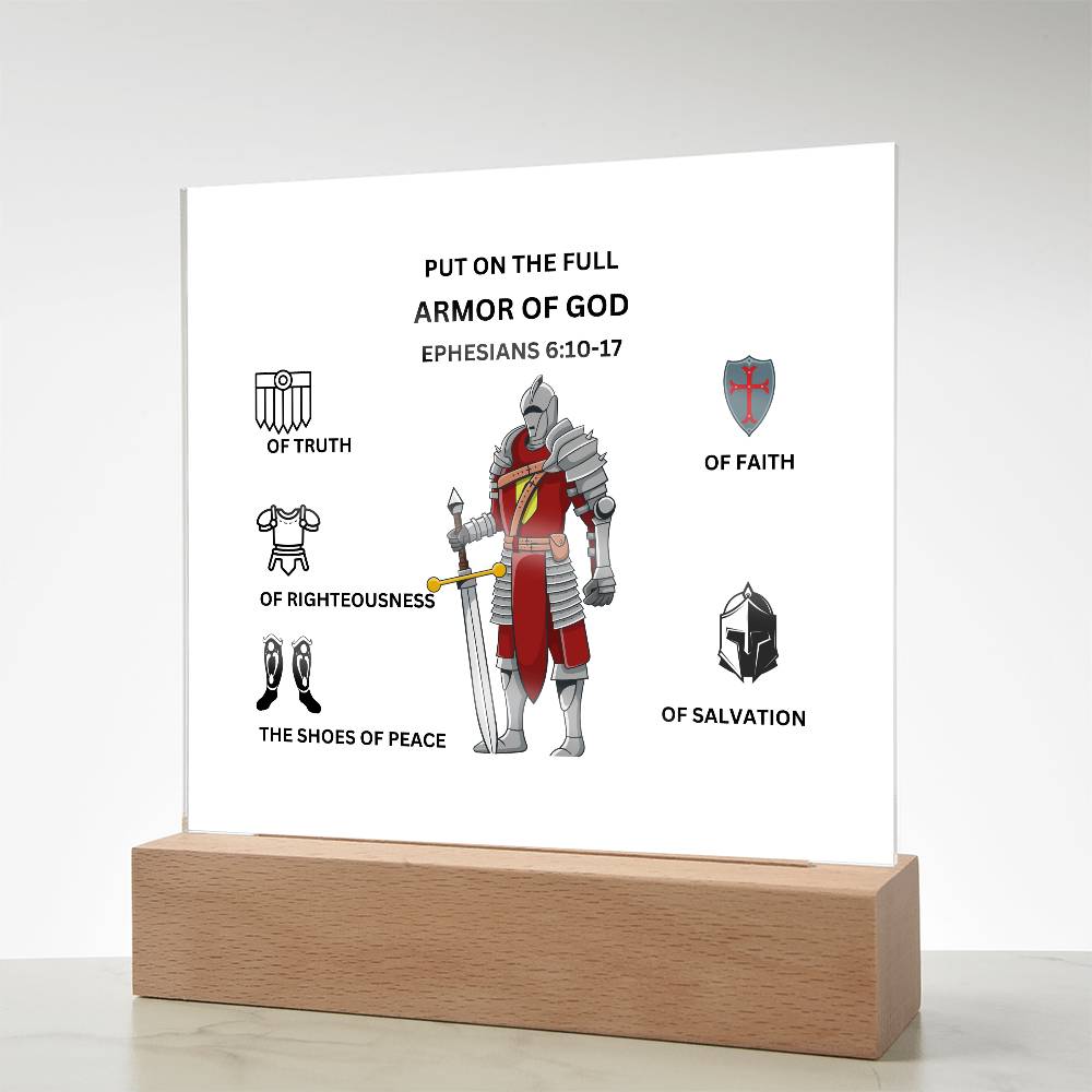 Armor of God Printed Acrylic Plaque
