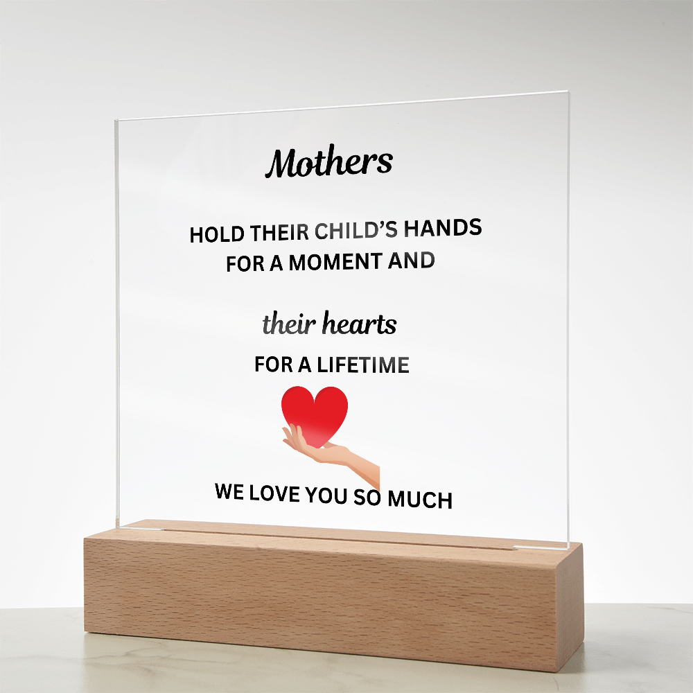 A Mothers Love II Printed Acrylic Square Plaque