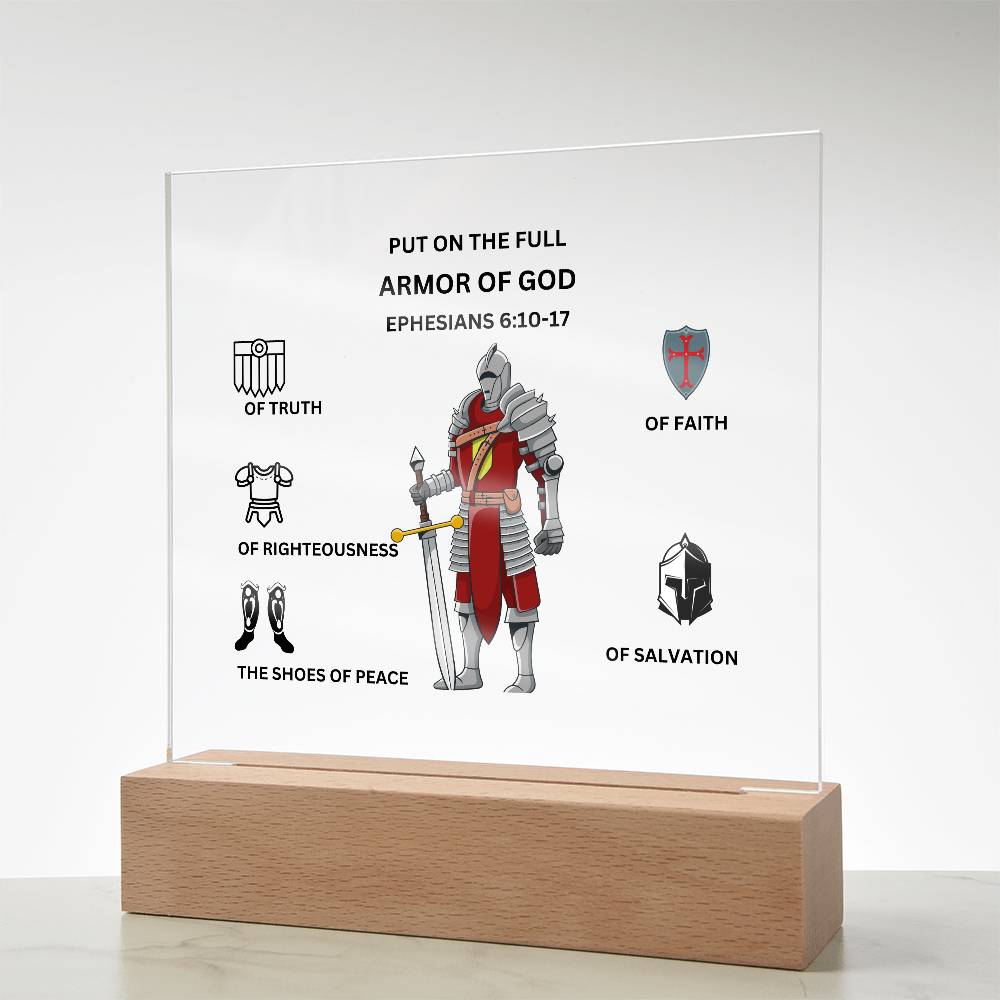 Armor of God Printed Acrylic Plaque