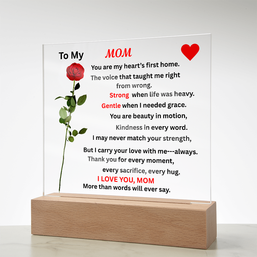 Happy Mother's Day Printed Square Acrylic Plaque