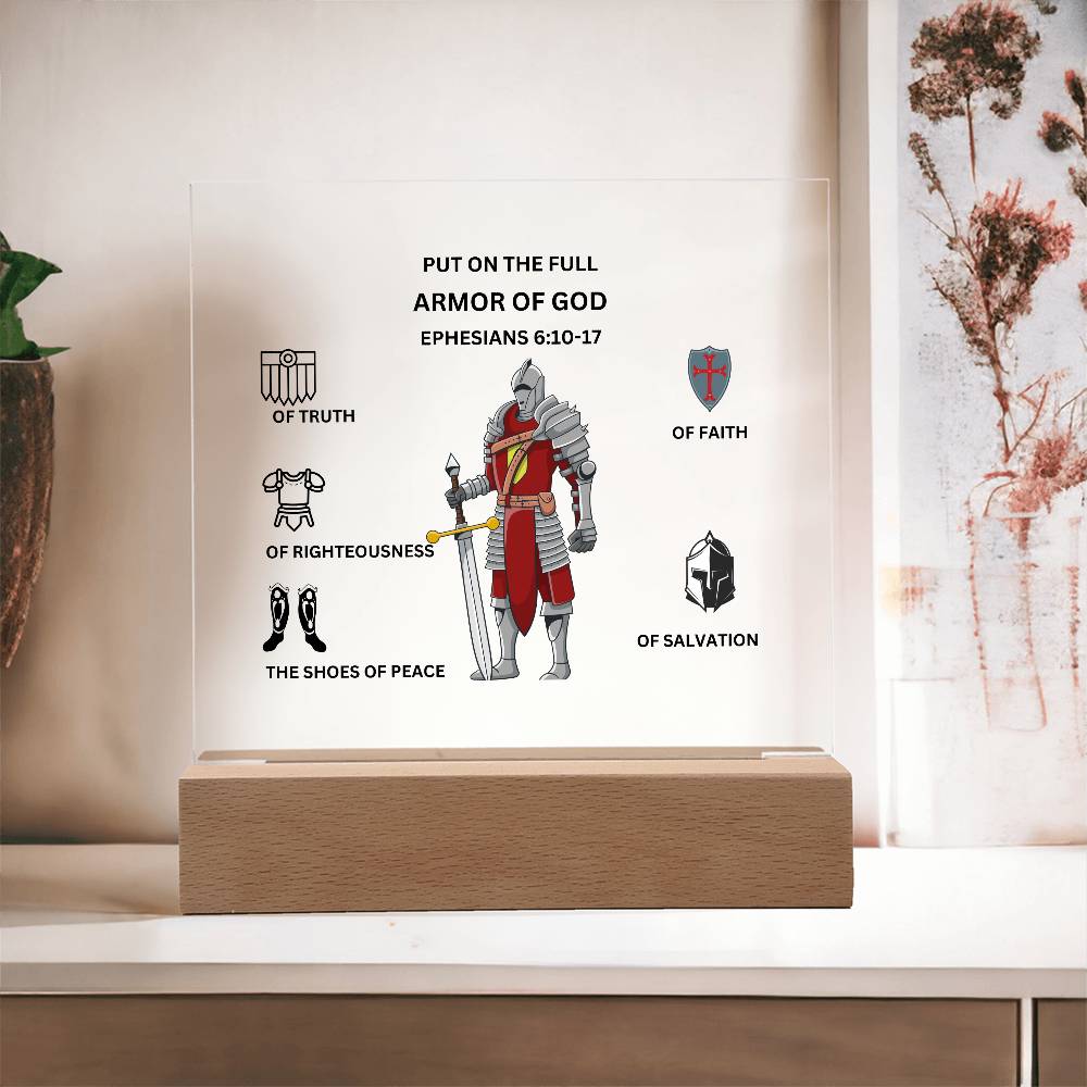 Armor of God Printed Acrylic Plaque