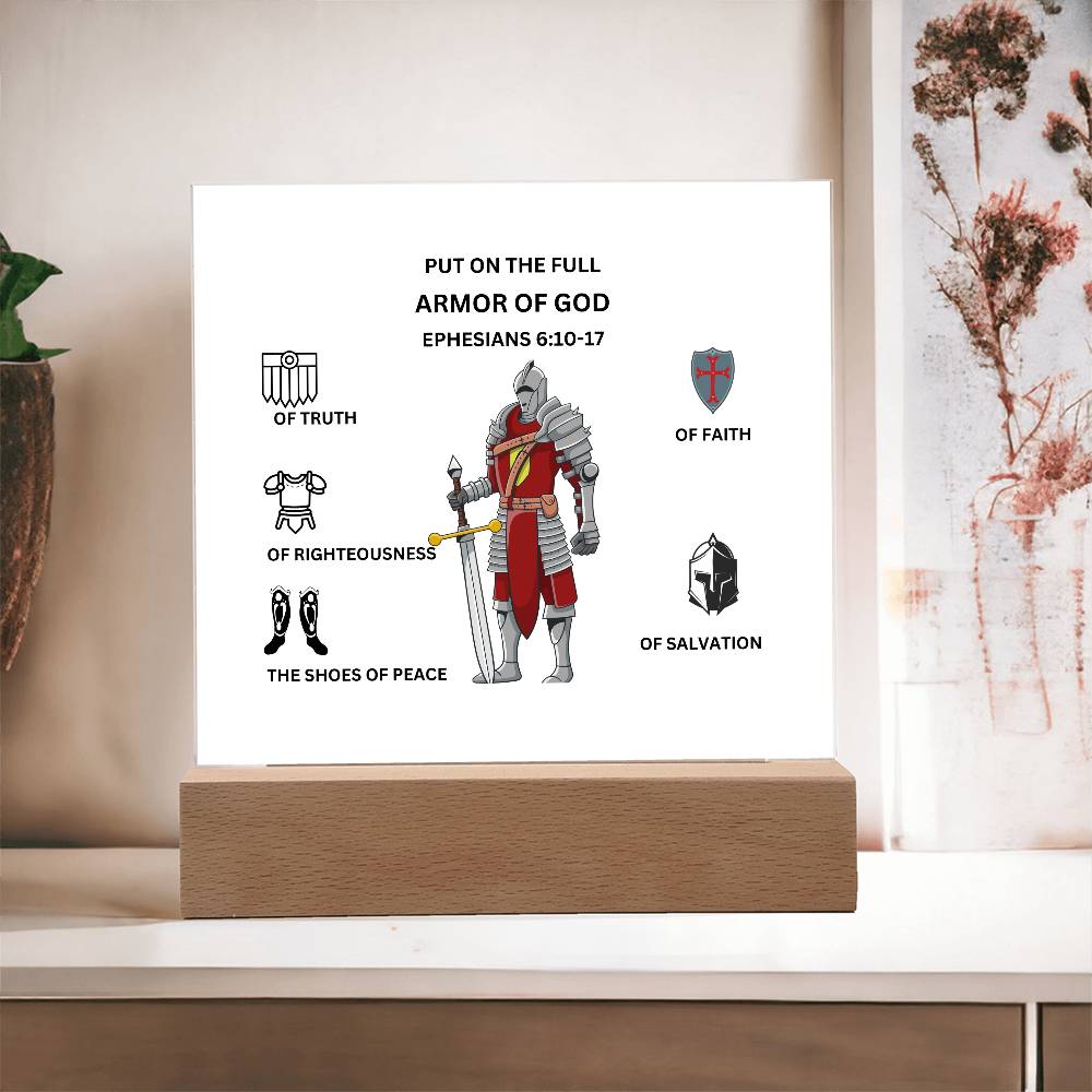 Armor of God Printed Acrylic Plaque