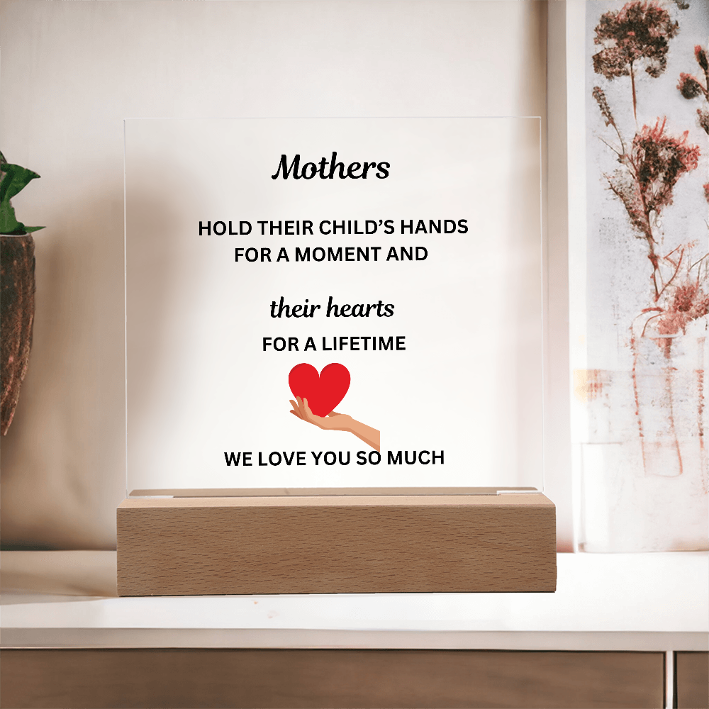 A Mothers Love II Printed Acrylic Square Plaque