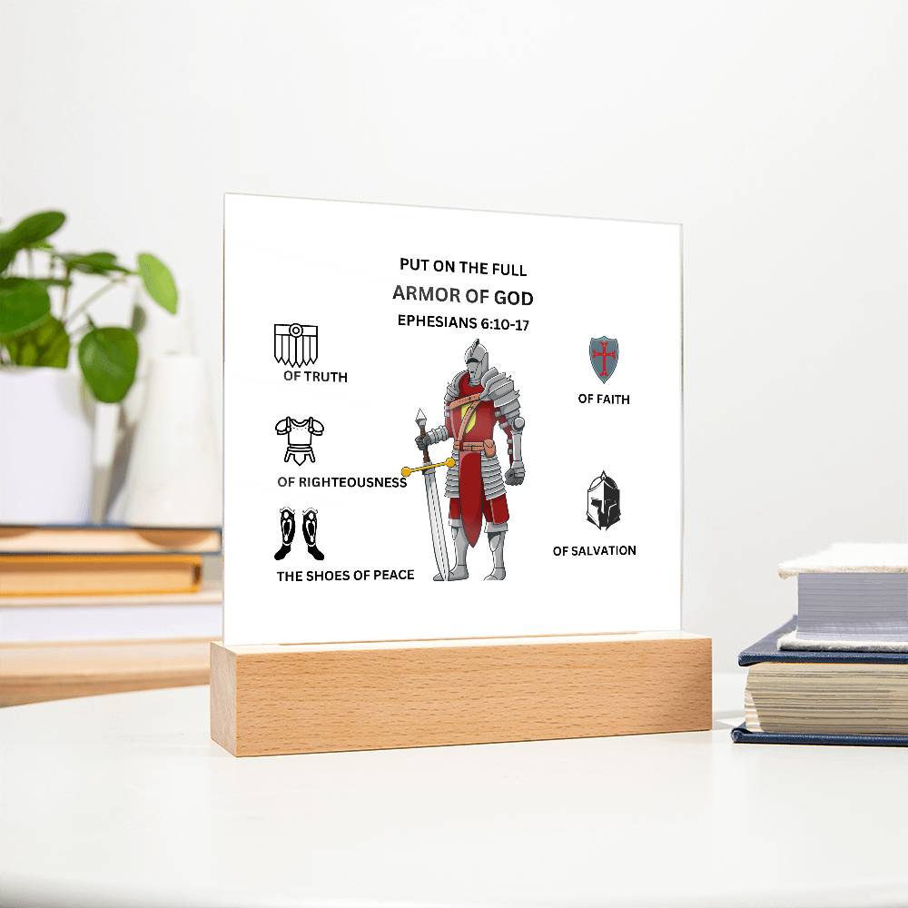 Armor of God Printed Acrylic Plaque