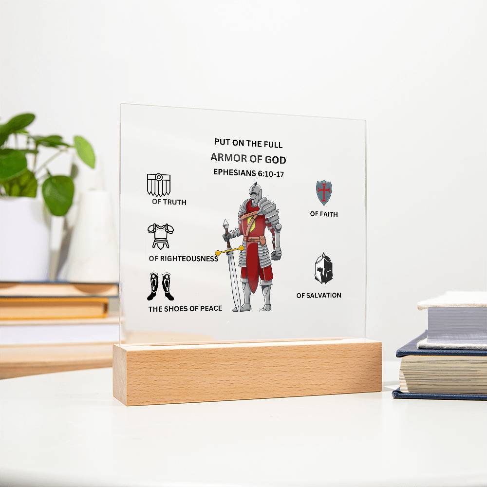 Armor of God Printed Acrylic Plaque