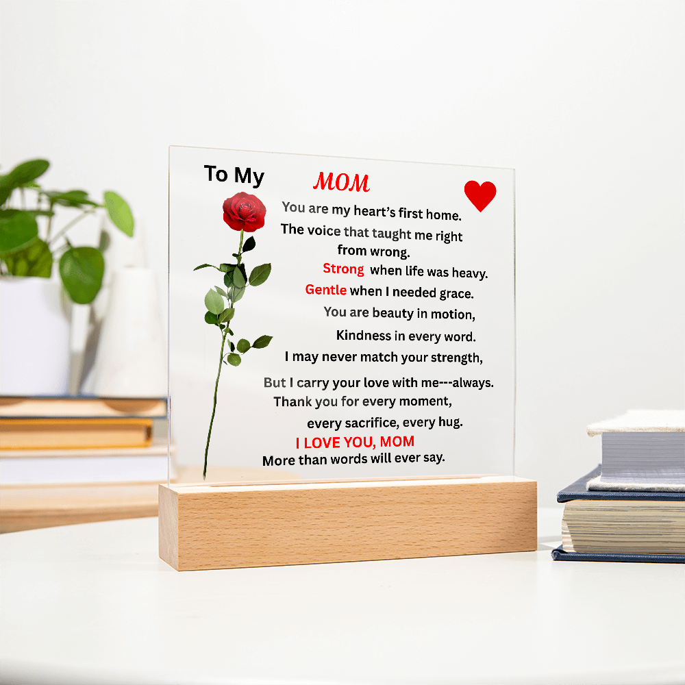 Happy Mother's Day Printed Square Acrylic Plaque