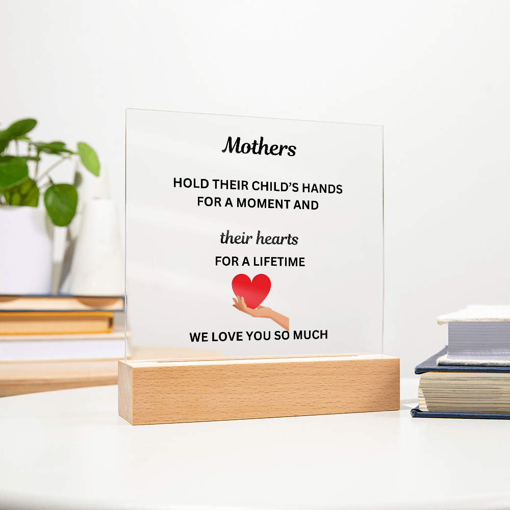 A Mothers Love II Printed Acrylic Square Plaque