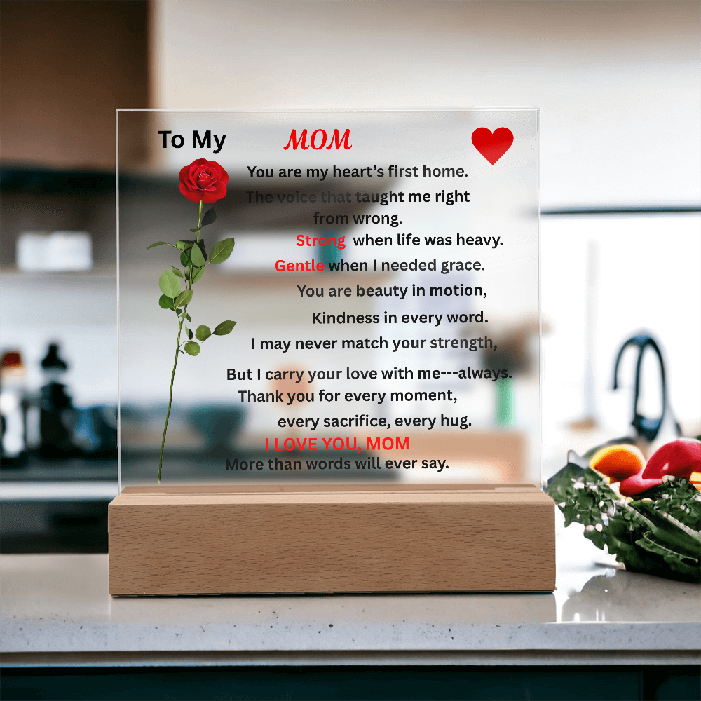 Happy Mother's Day Printed Square Acrylic Plaque