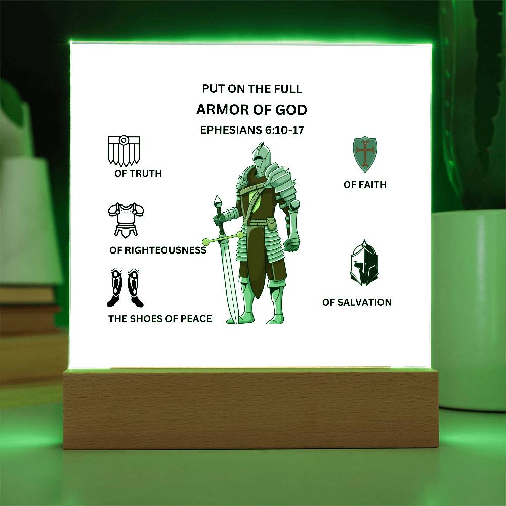 Armor of God Printed Acrylic Plaque