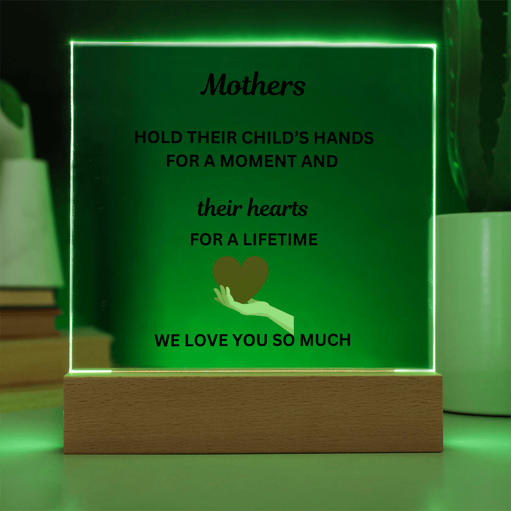 A Mothers Love II Printed Acrylic Square Plaque