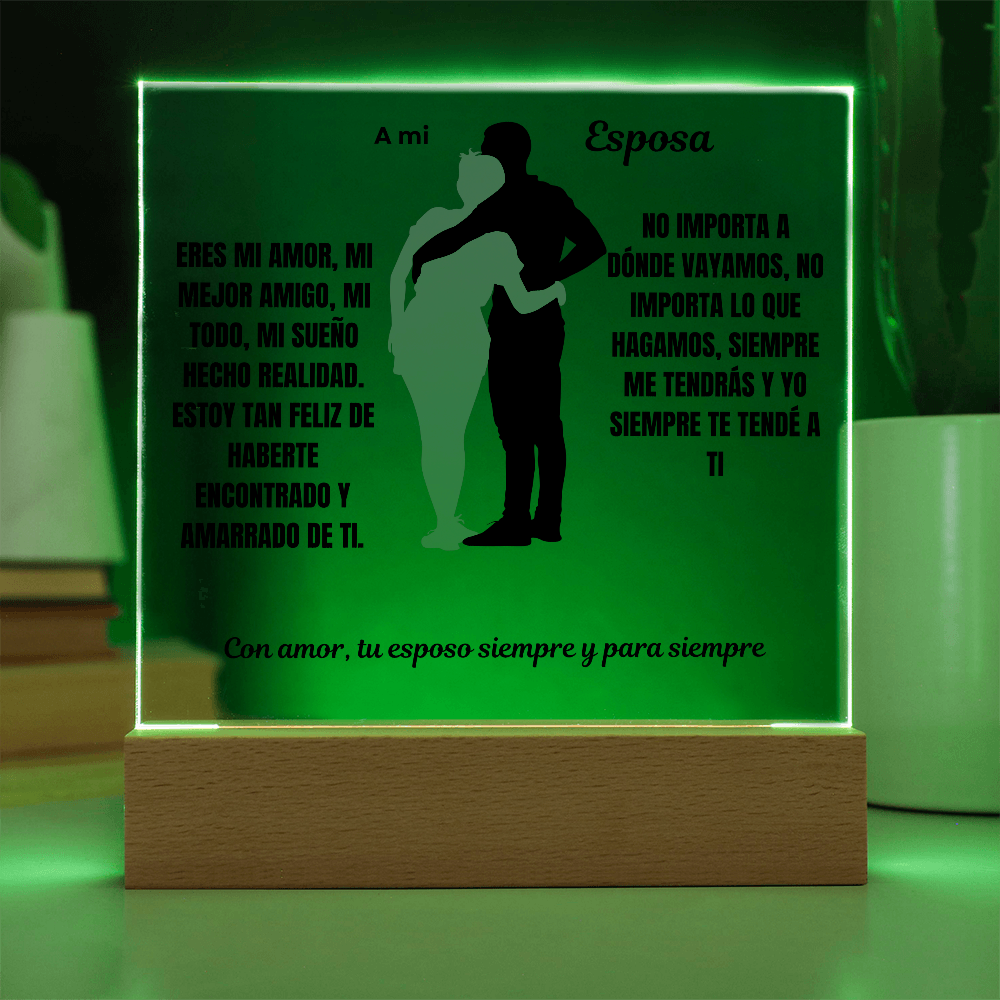 To My Wife Acrylic Square Plaque #2