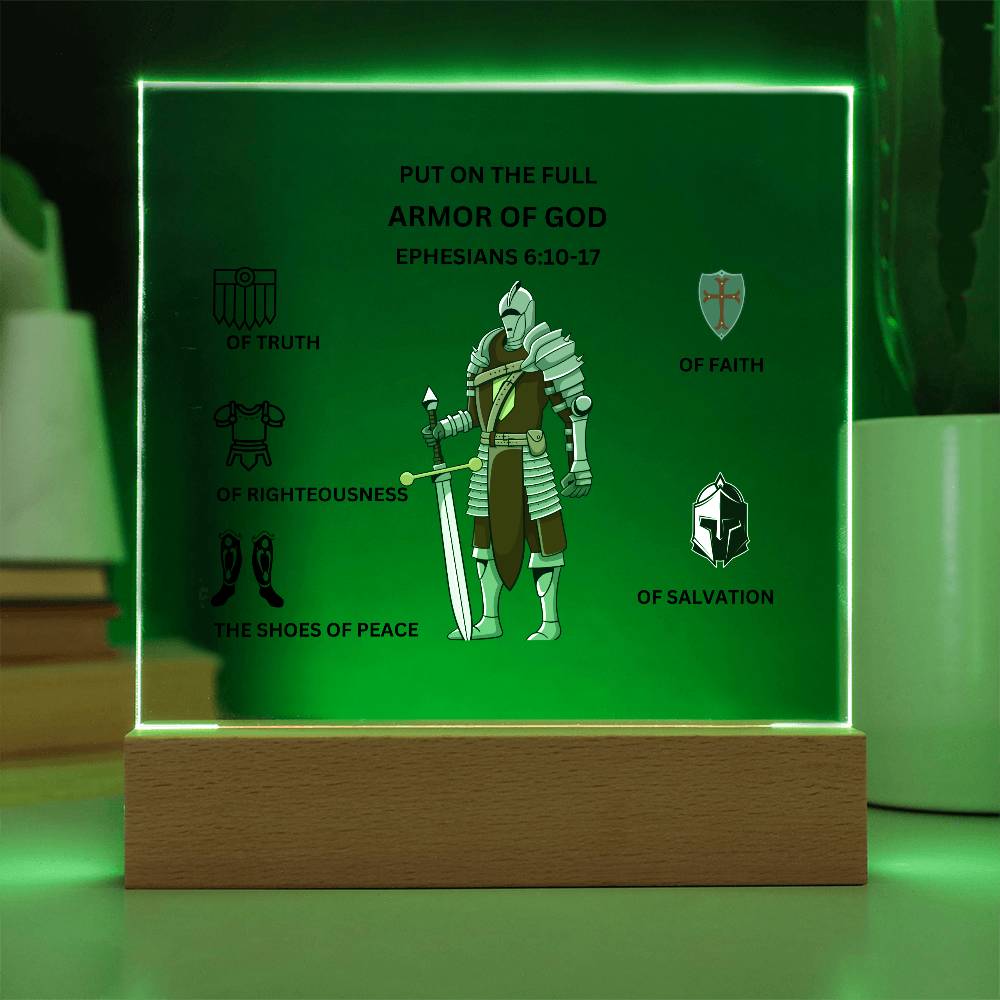 Armor of God Printed Acrylic Plaque