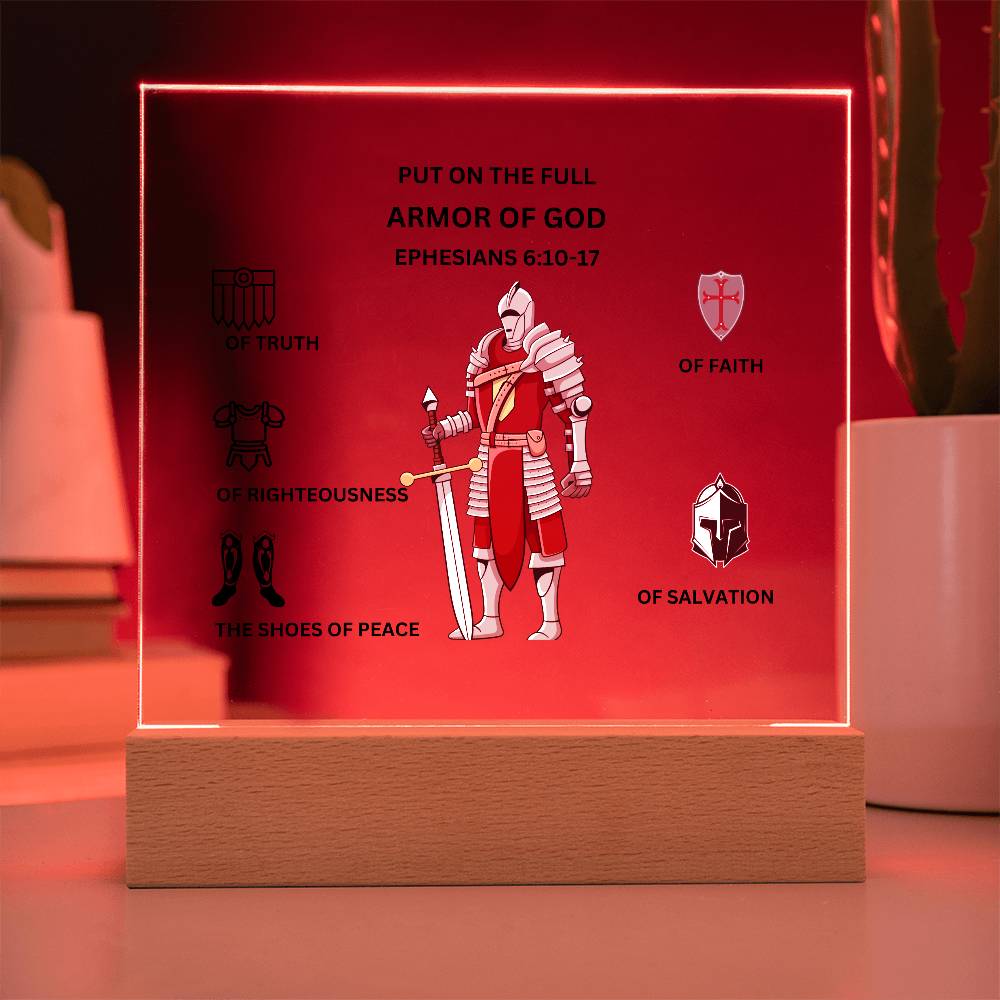 Armor of God Printed Acrylic Plaque