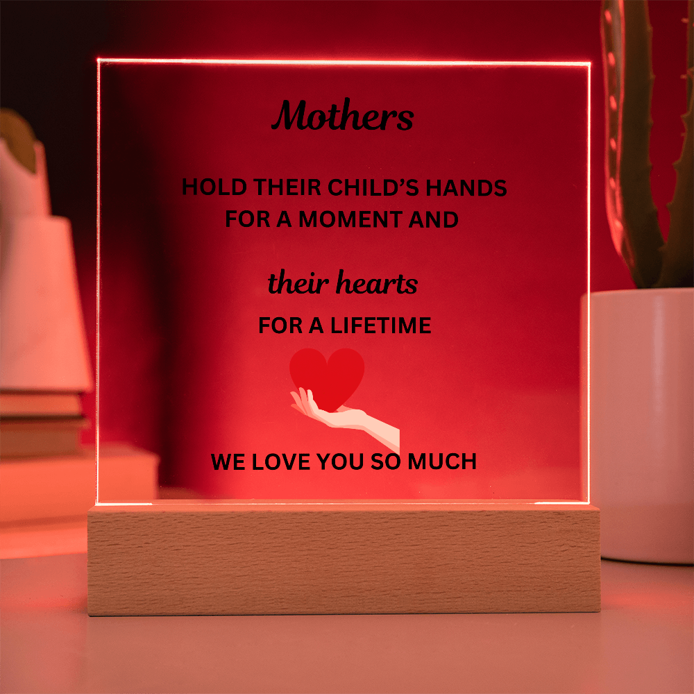A Mothers Love II Printed Acrylic Square Plaque