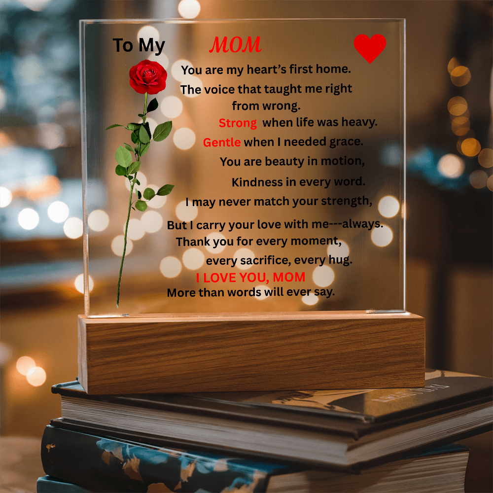 Happy Mother's Day Printed Square Acrylic Plaque