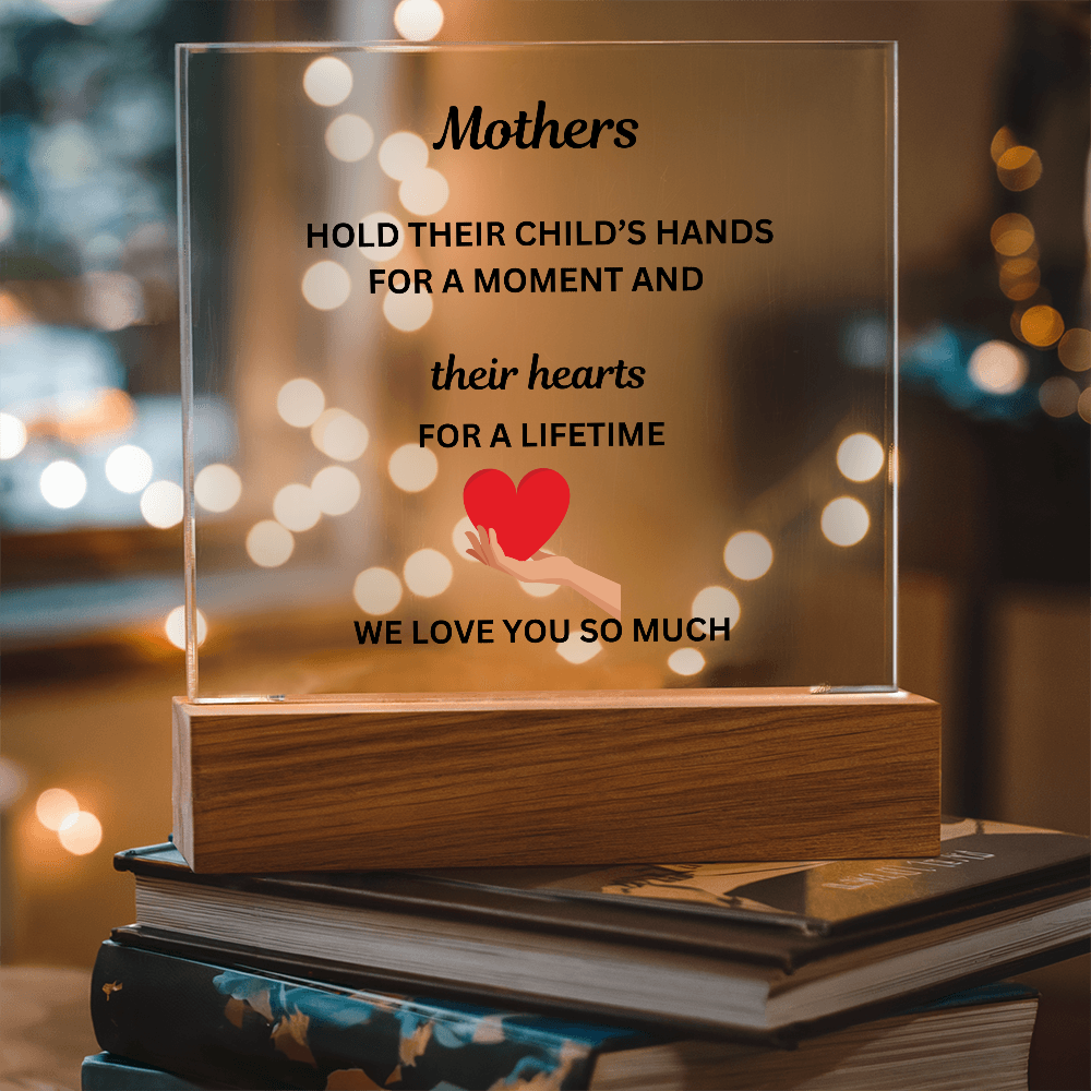 A Mothers Love II Printed Acrylic Square Plaque