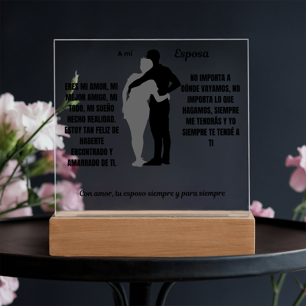 To My Wife Acrylic Square Plaque #2