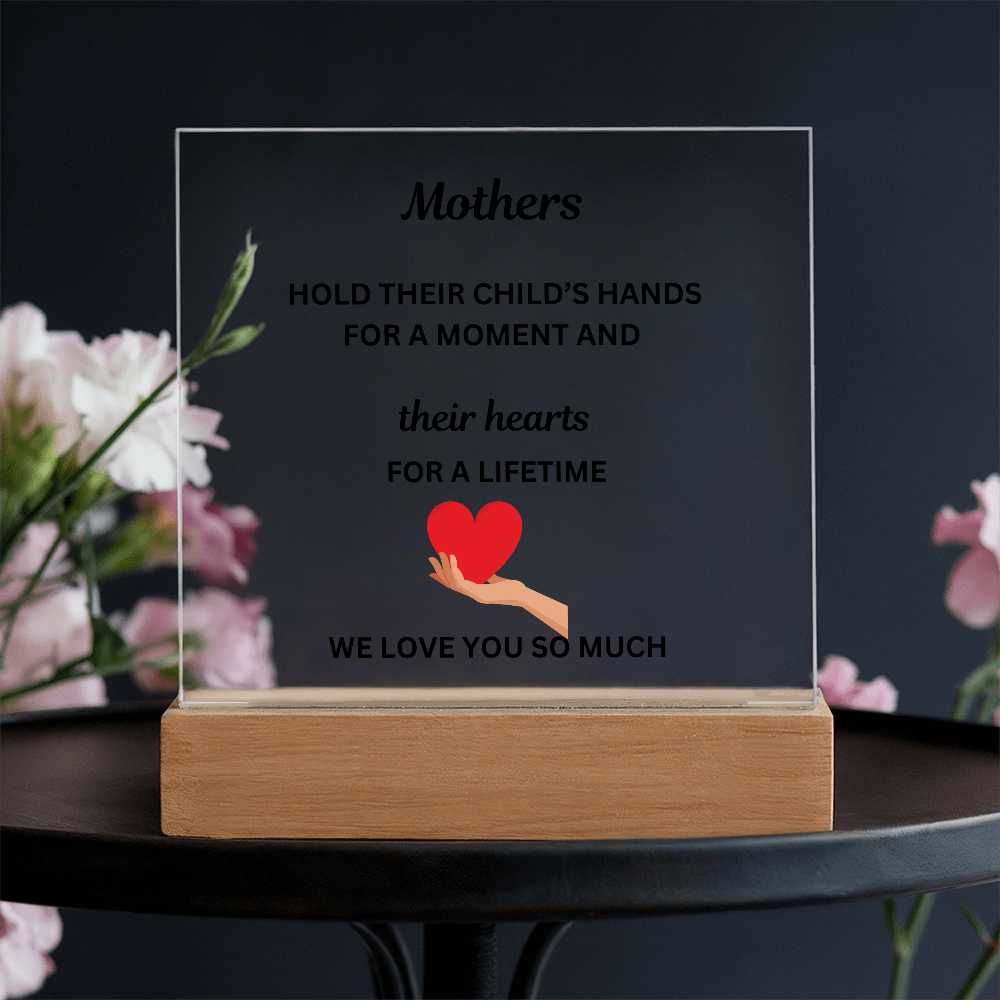 A Mothers Love II Printed Acrylic Square Plaque
