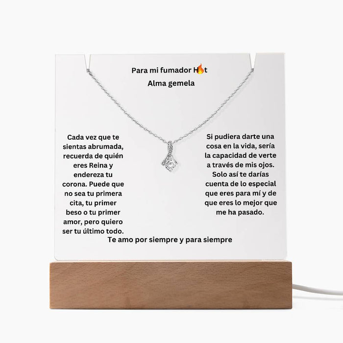 To My Smokin Hot Soulmarte Spanish Square Plaque