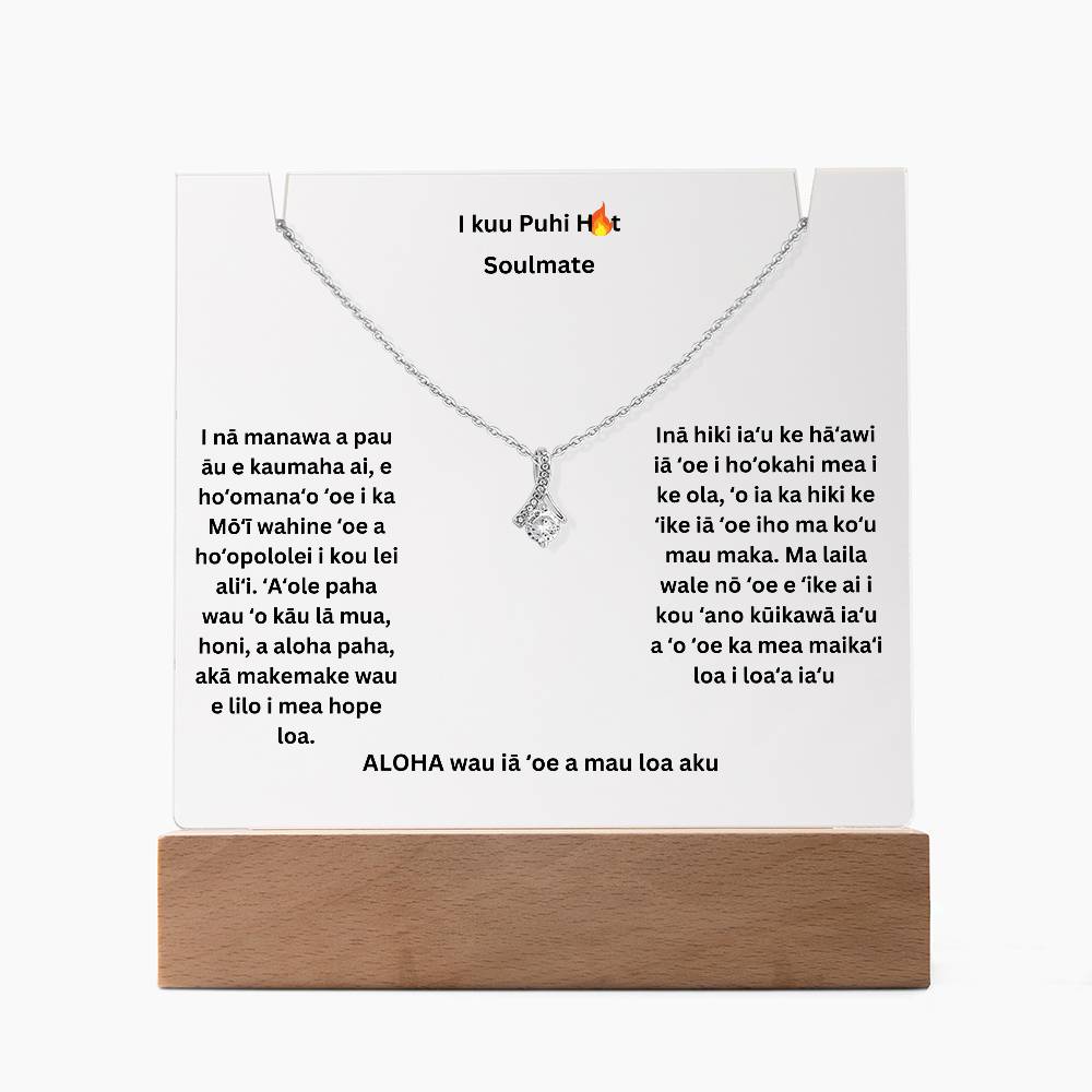 To My Smokin Hot Soulmate Hawaiian Square Plaque